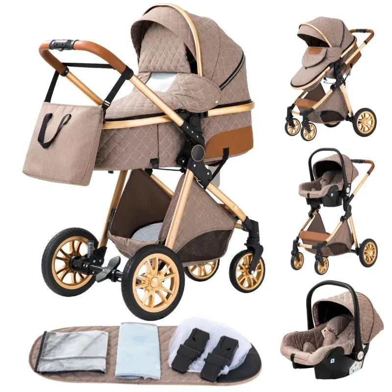 Poussette 3 en 1 Luxe