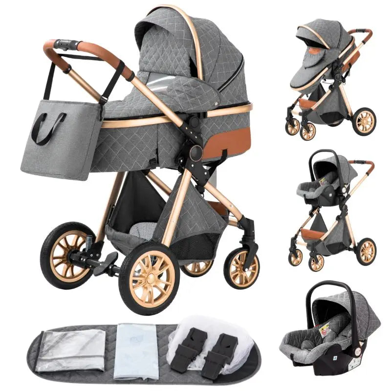 Poussette 3 en 1 Luxe
