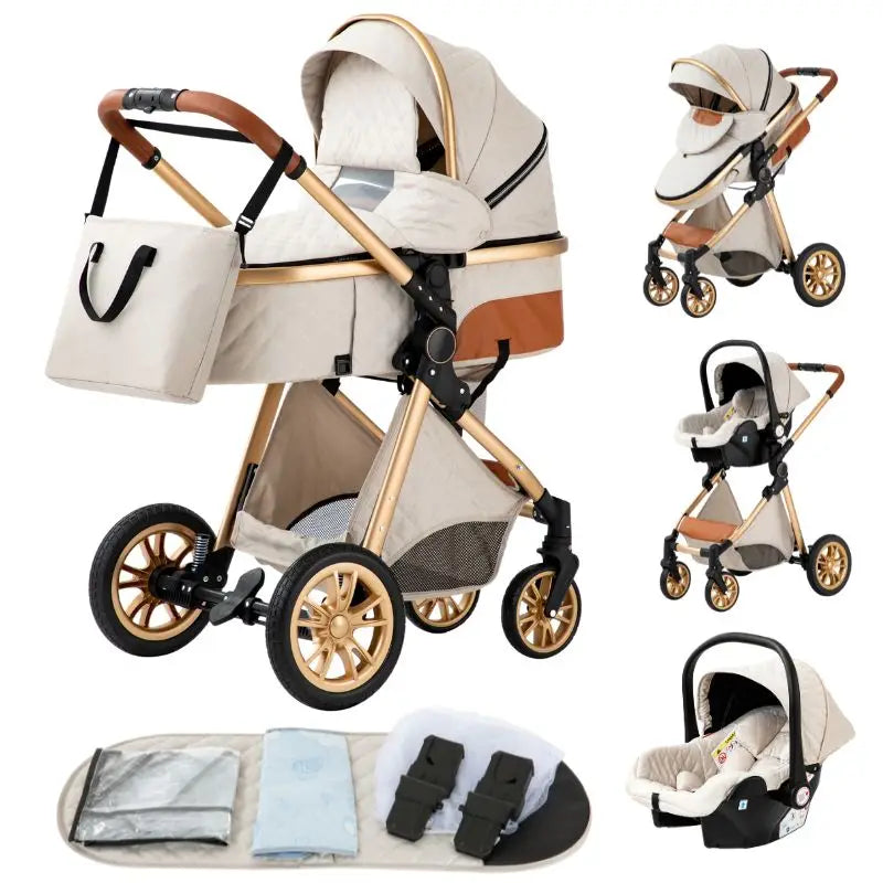 Poussette 3 en 1 Luxe